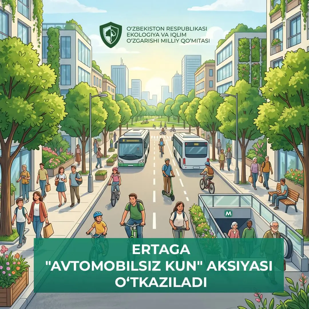 Ertaga O‘zbekistonda “Avtomobilsiz kun” aksiyasi o‘tkaziladi