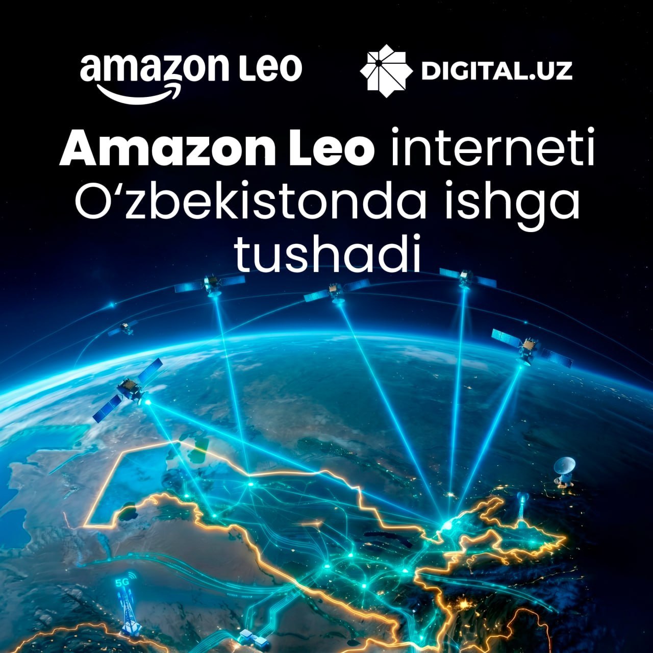 Amazon O‘zbekistonga sun’iy yo‘ldosh internetini olib kiradi